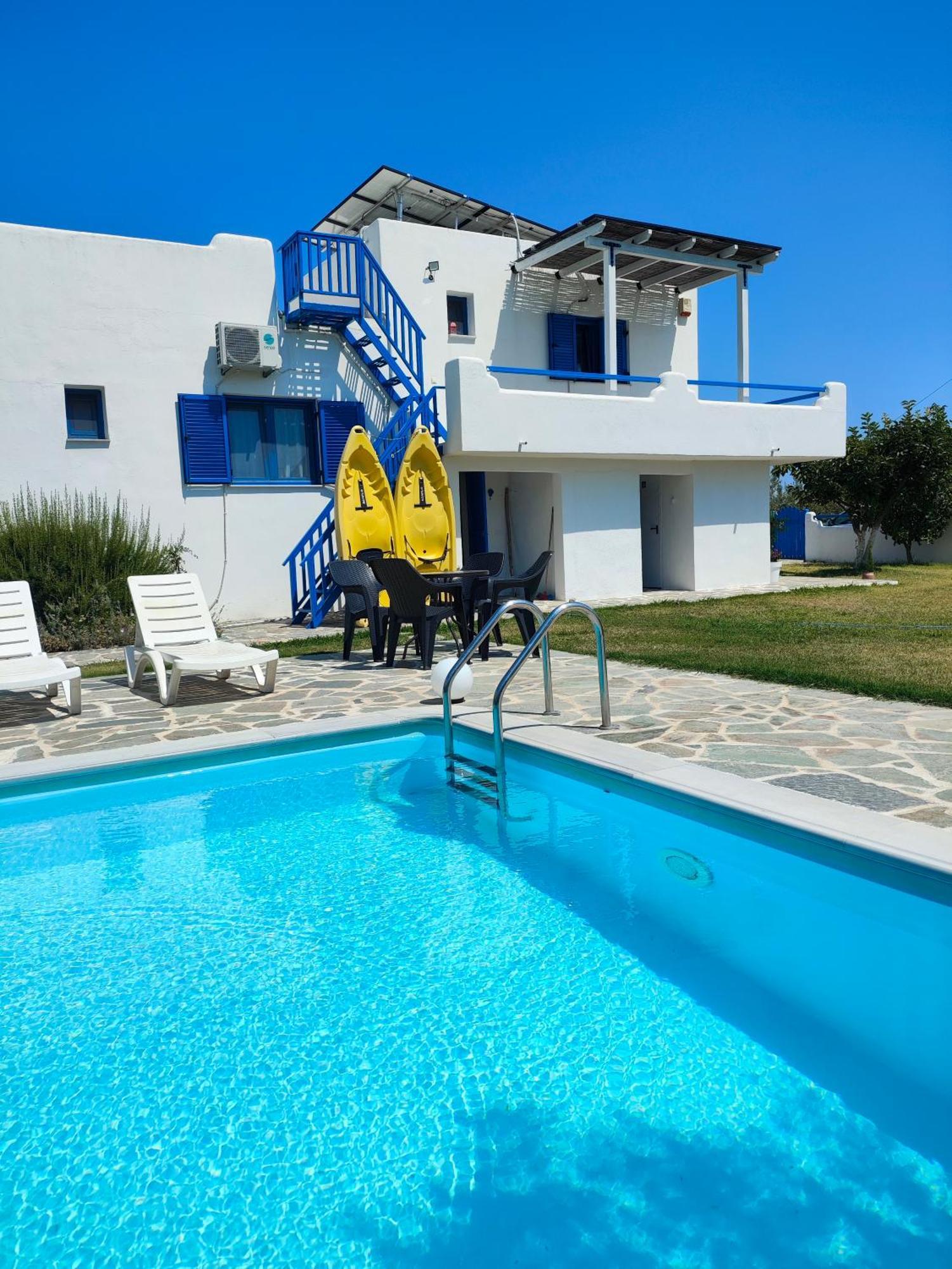 Navy Greece Villa With Swimming Pool & Sea View Makrygialos Dış mekan fotoğraf