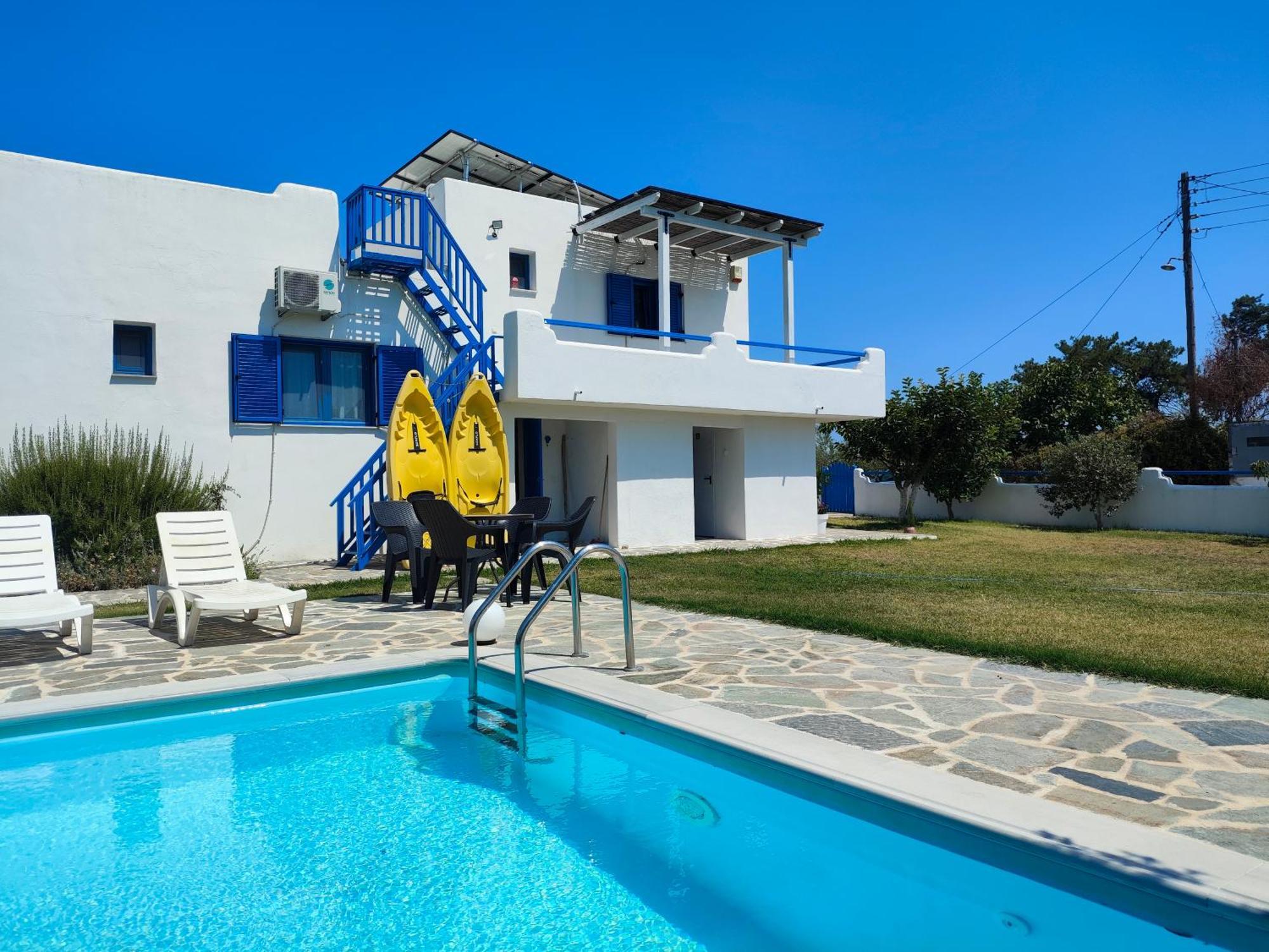 Navy Greece Villa With Swimming Pool & Sea View Makrygialos Dış mekan fotoğraf