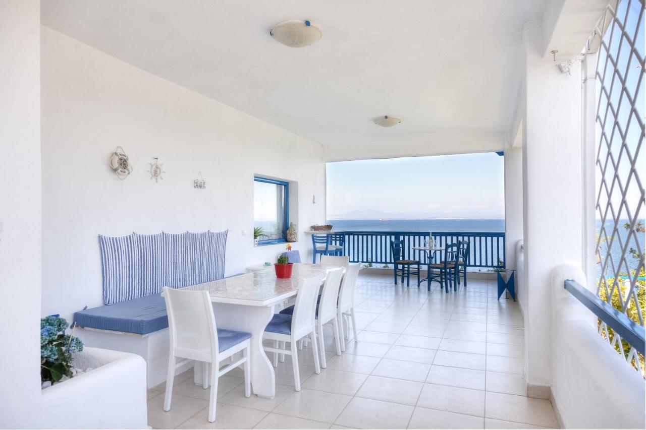 Navy Greece Villa With Swimming Pool & Sea View Makrygialos Dış mekan fotoğraf