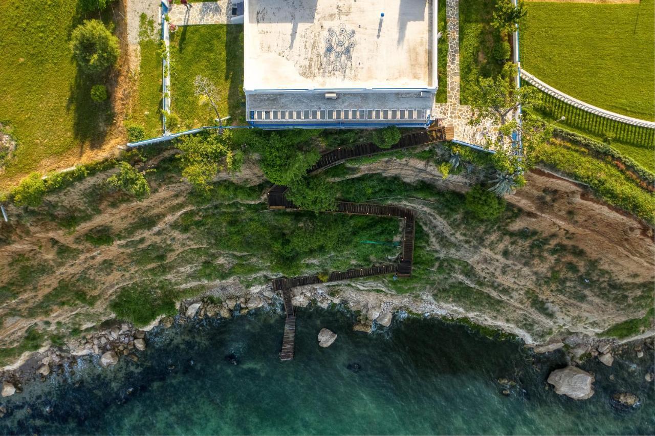 Navy Greece Villa With Swimming Pool & Sea View Makrygialos Dış mekan fotoğraf