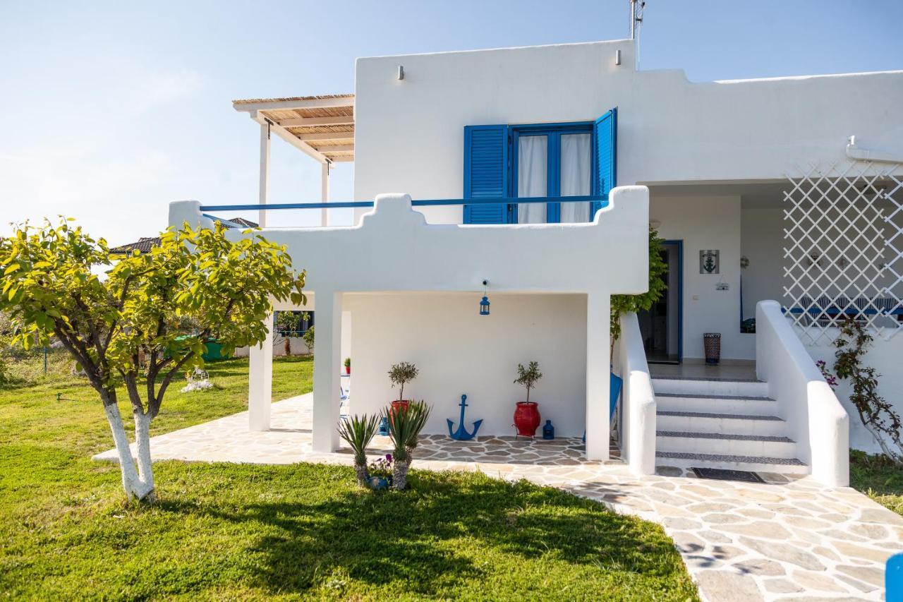 Navy Greece Villa With Swimming Pool & Sea View Makrygialos Dış mekan fotoğraf