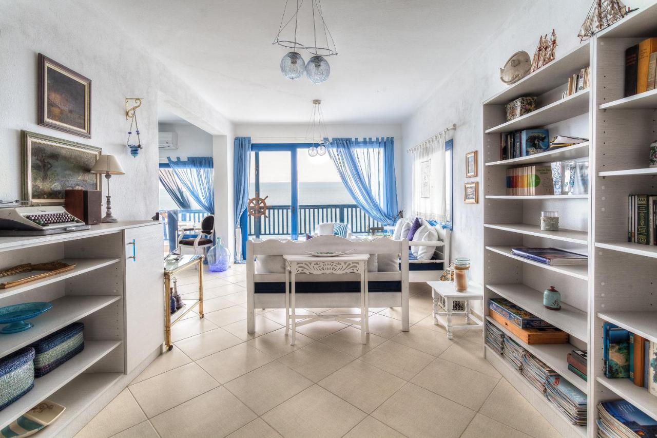 Navy Greece Villa With Swimming Pool & Sea View Makrygialos Dış mekan fotoğraf